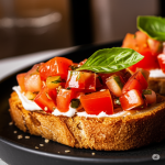 Bruschetta de Tomate no Pão Sourdough